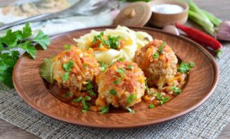 Τεμπέλικα ρολά λάχανου - 10 πολύ νόστιμες και απλές συνταγές με φωτογραφίες βήμα προς βήμα