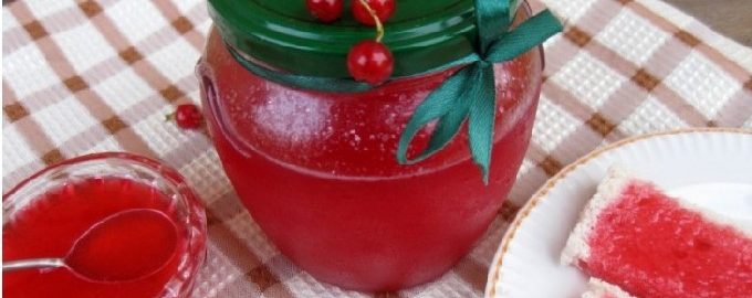 Gelatina de grosella roja sin cocinar para el invierno: 7 recetas simples con una foto paso a paso