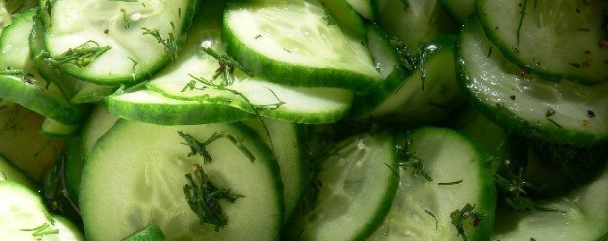 Salades de concombre pour l'hiver